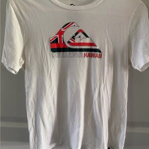 Quiksilver White Hawaii Graphic Tee